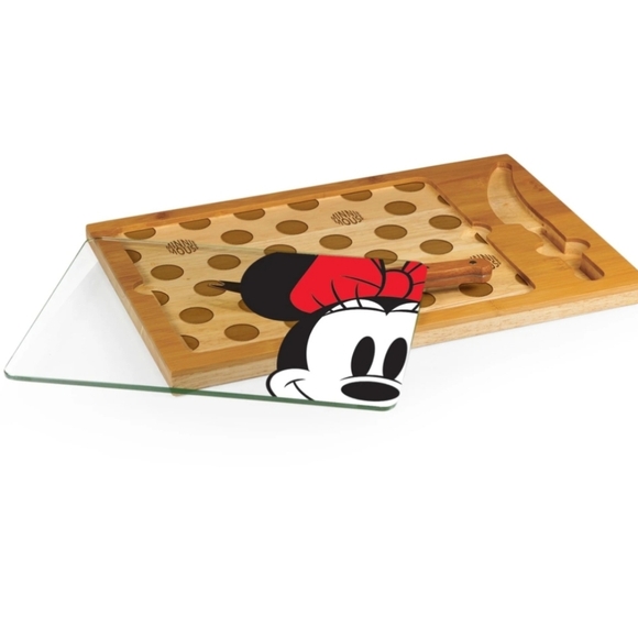 Minnie Mouse - Icon Glass Top Cutting Board & Knife Set - Picture 2 of 3